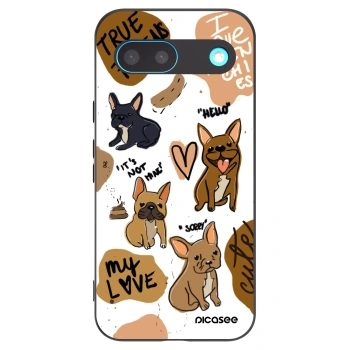 Picasee husă neagră din silicon pentru Google Pixel 8 - Frenchies