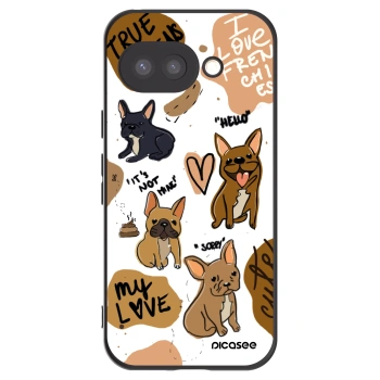 Picasee husă neagră din silicon pentru Google Pixel 9a - Frenchies
