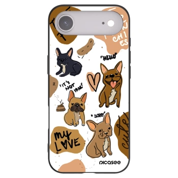 Picasee husă neagră din silicon pentru Apple iPhone Air - Frenchies