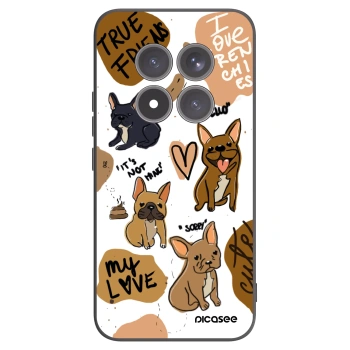 Picasee husă neagră din silicon pentru Xiaomi Redmi Note 15 Pro+ - Frenchies