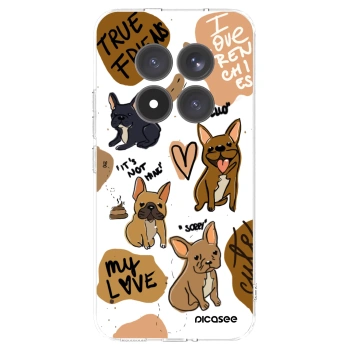 Picasee husă transparentă din silicon pentru Xiaomi Redmi Note 15 Pro+ - Frenchies