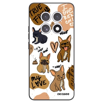 Picasee husă neagră din silicon pentru Xiaomi Redmi Note 15 - Frenchies