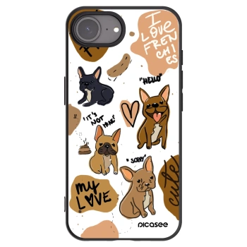 Picasee husă neagră din silicon pentru Apple iPhone 17e - Frenchies