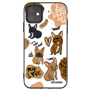 Picasee husă neagră din silicon pentru Apple iPhone 11 - Frenchies