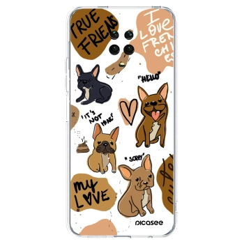 Picasee husă transparentă din silicon pentru Xiaomi Redmi Note 9 Pro - Frenchies