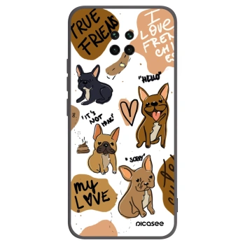 Picasee husă neagră din silicon pentru Xiaomi Redmi Note 9 Pro - Frenchies