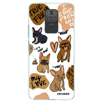 Picasee husă neagră din silicon pentru Xiaomi Redmi Note 9 - Frenchies