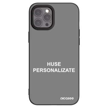 Picasee husă neagră din silicon pentru Apple iPhone 12 Pro Max - Huse personalizate