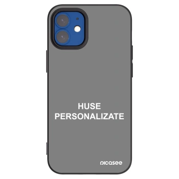 Picasee husă neagră din silicon pentru Apple iPhone 12 mini - Huse personalizate