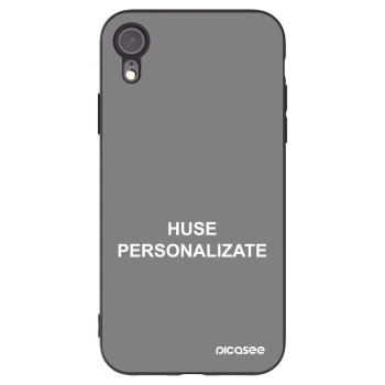 Picasee husă neagră din silicon pentru Apple iPhone XR - Huse personalizate