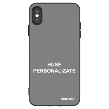 Picasee husă neagră din silicon pentru Apple iPhone XS Max - Huse personalizate