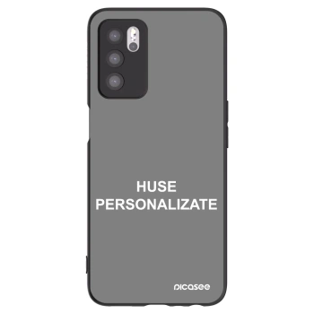 Picasee husă neagră din silicon pentru OPPO A16s - Huse personalizate