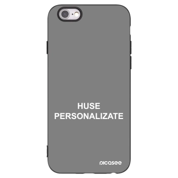 Picasee husă neagră din silicon pentru Apple iPhone 6/6S - Huse personalizate