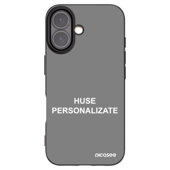 Picasee husă neagră din silicon pentru Apple iPhone 16 - Huse personalizate