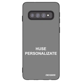 Picasee husă neagră din silicon pentru Samsung Galaxy S10 G973 - Huse personalizate