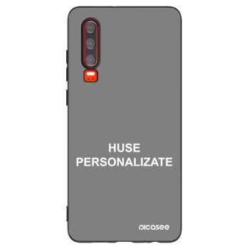 Picasee husă neagră din silicon pentru Huawei P30 - Huse personalizate