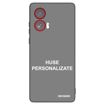 Picasee husă neagră din silicon pentru Motorola Edge 50 Fusion - Huse personalizate