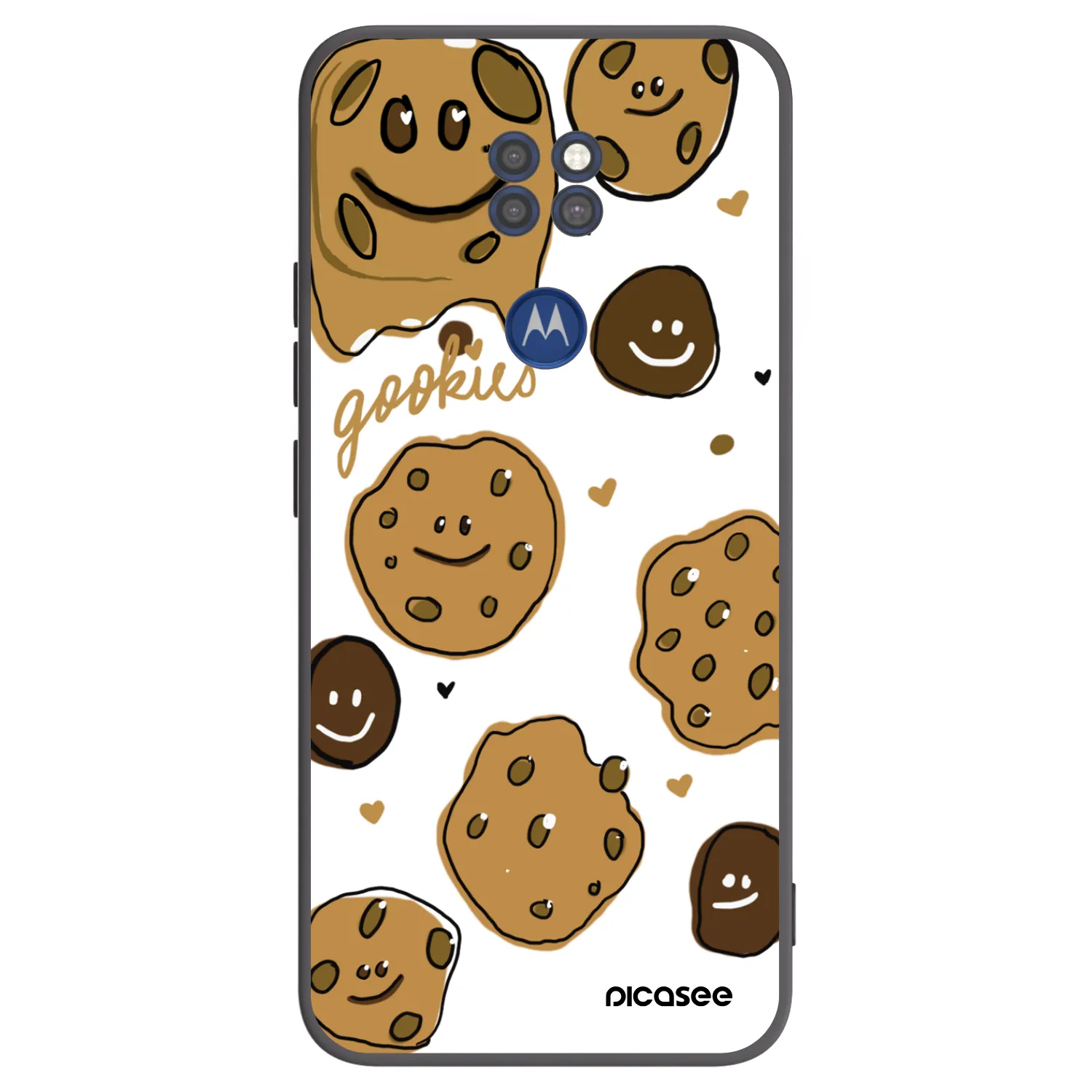 Picasee husă neagră din silicon pentru Motorola Moto G9 Play - Gookies