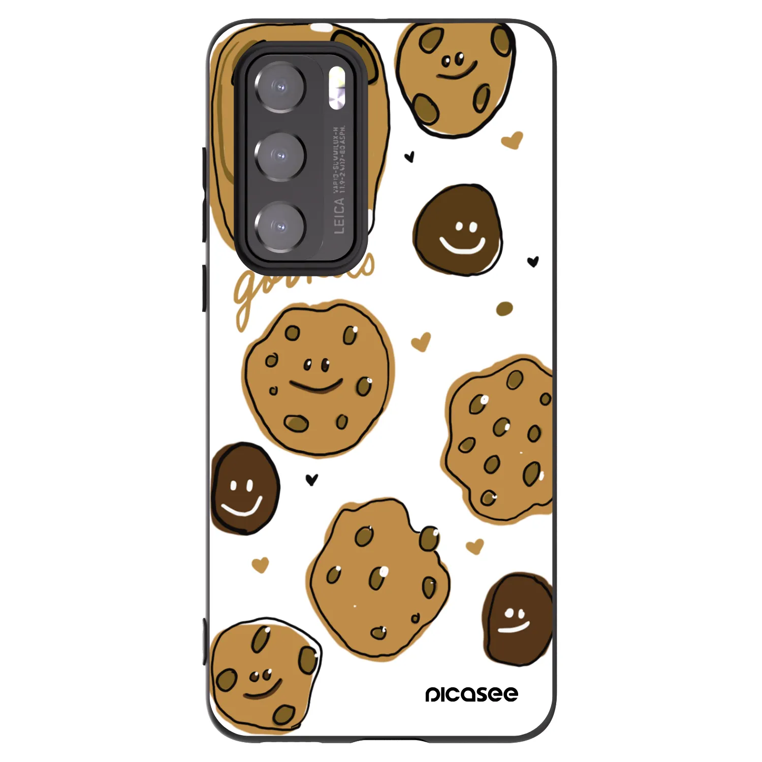 Picasee husă neagră din silicon pentru Huawei P40 - Gookies