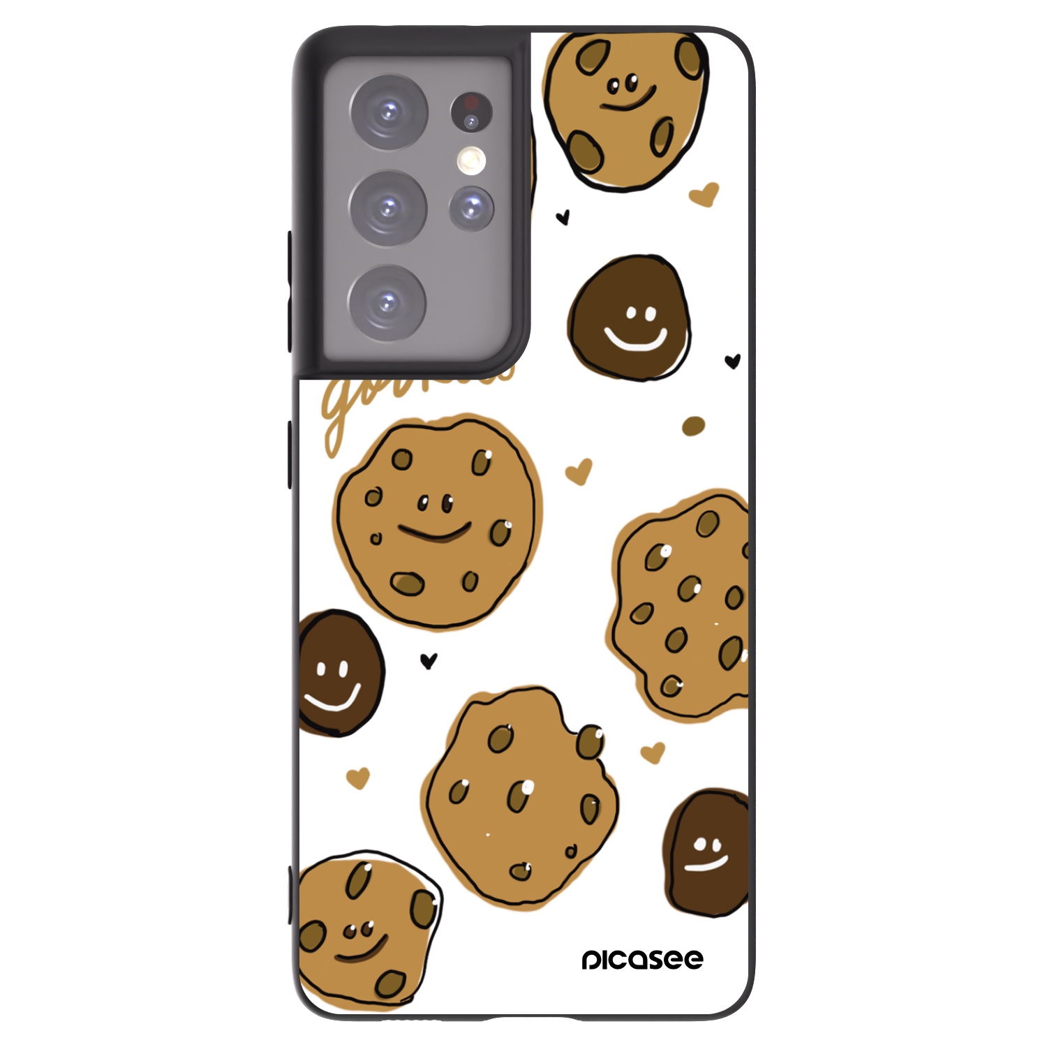 Picasee husă neagră din silicon pentru Samsung Galaxy S21 Ultra 5G G998B - Gookies