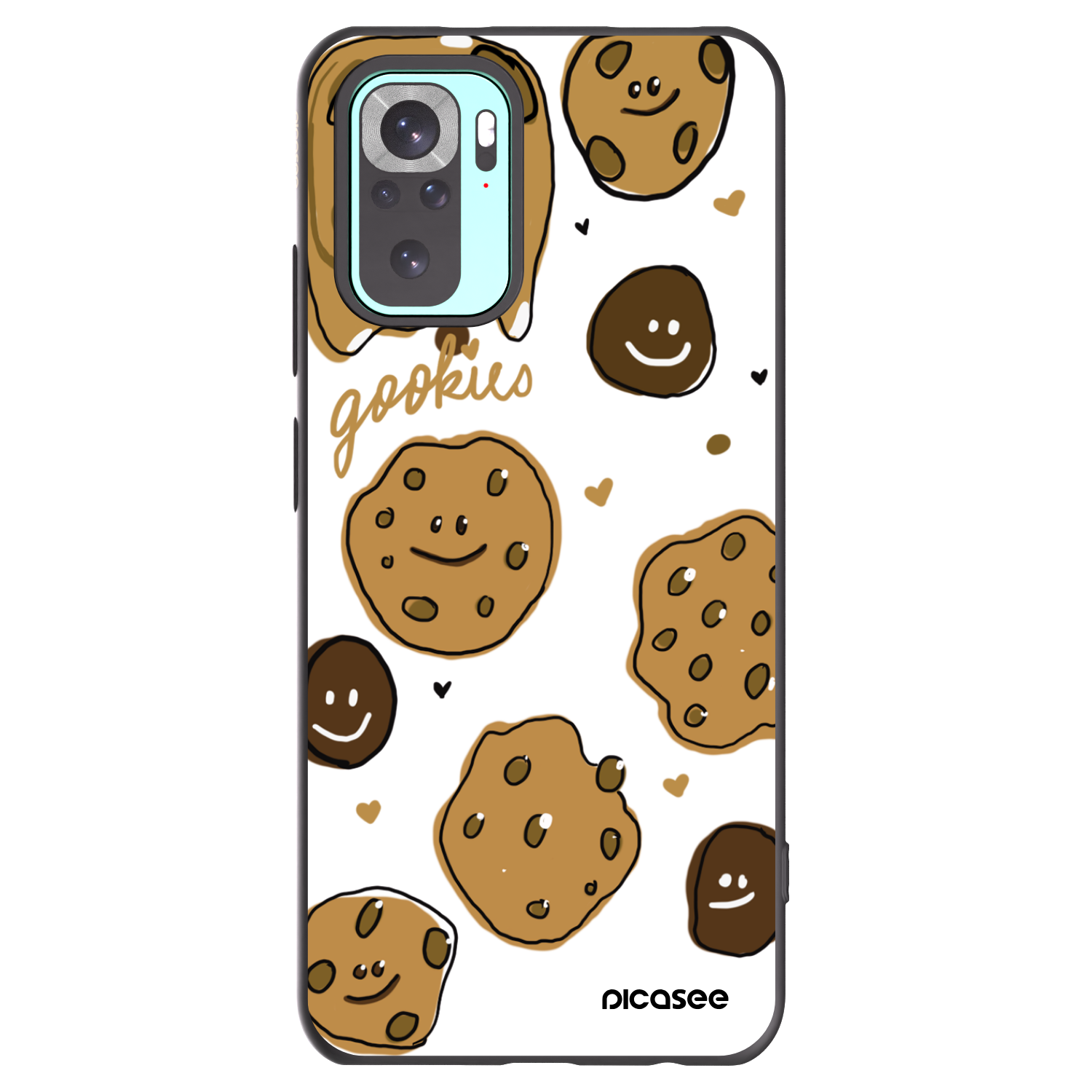 Picasee husă neagră din silicon pentru Xiaomi Redmi Note 10 Pro - Gookies