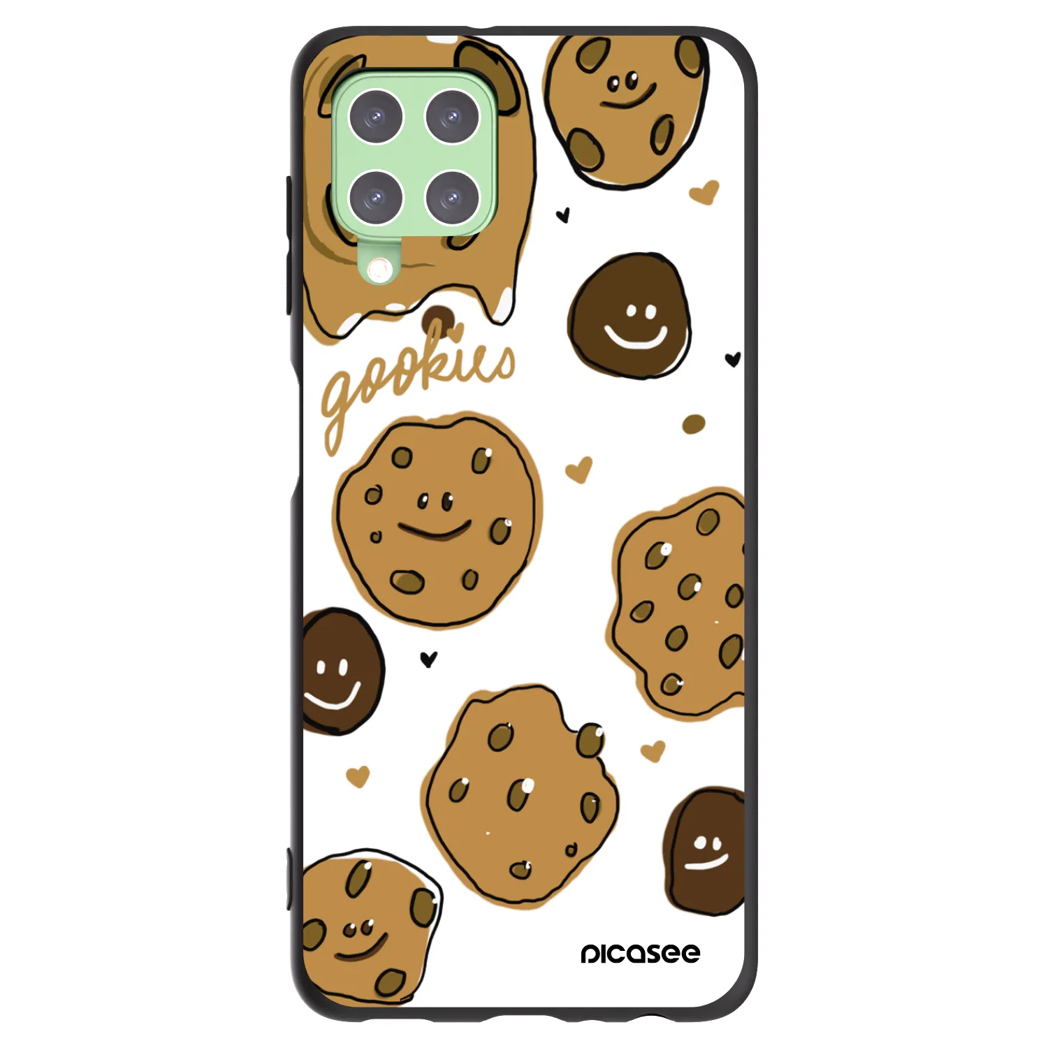 Picasee husă neagră din silicon pentru Samsung Galaxy A22 A225F 4G - Gookies