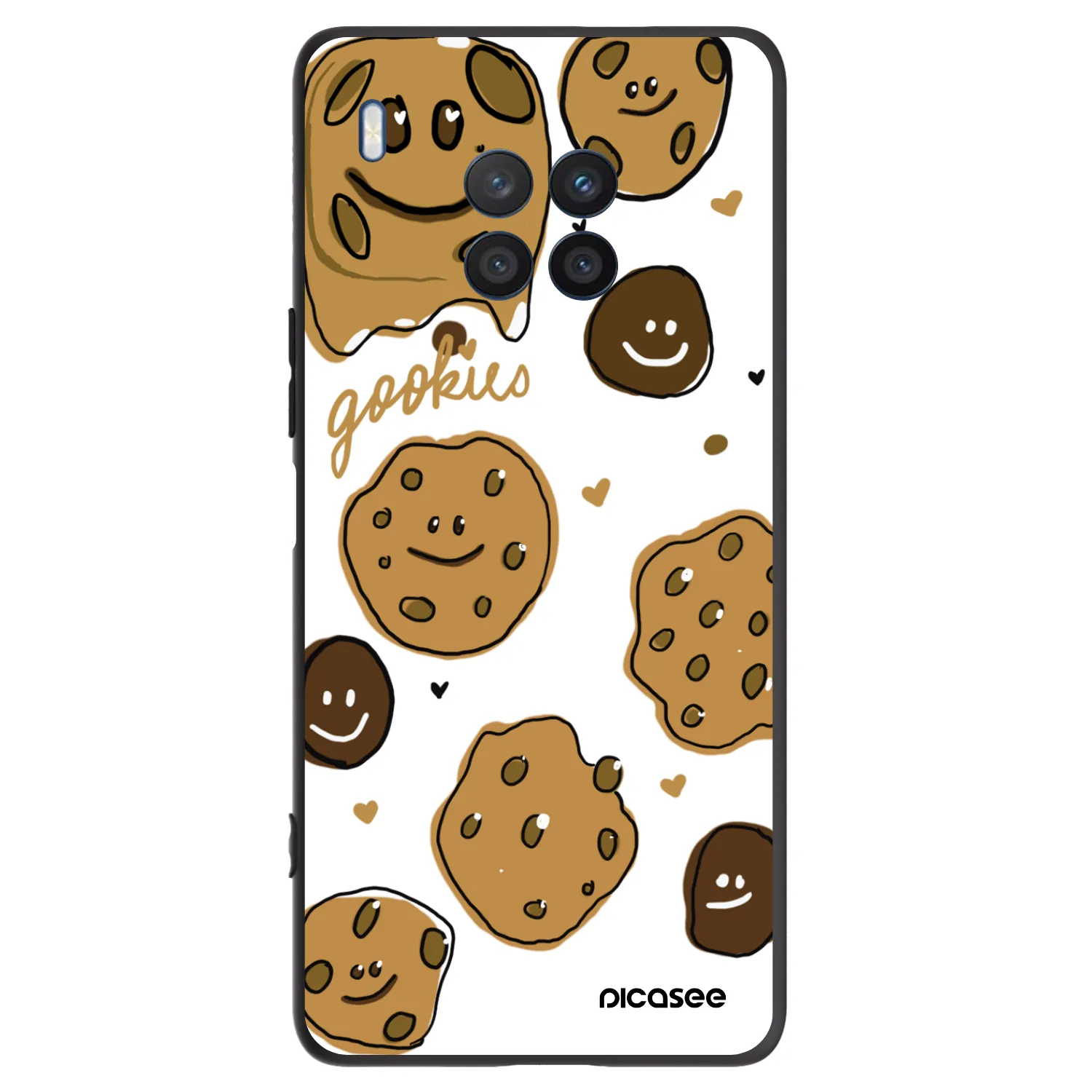 Picasee husă neagră din silicon pentru Honor 50 Lite - Gookies