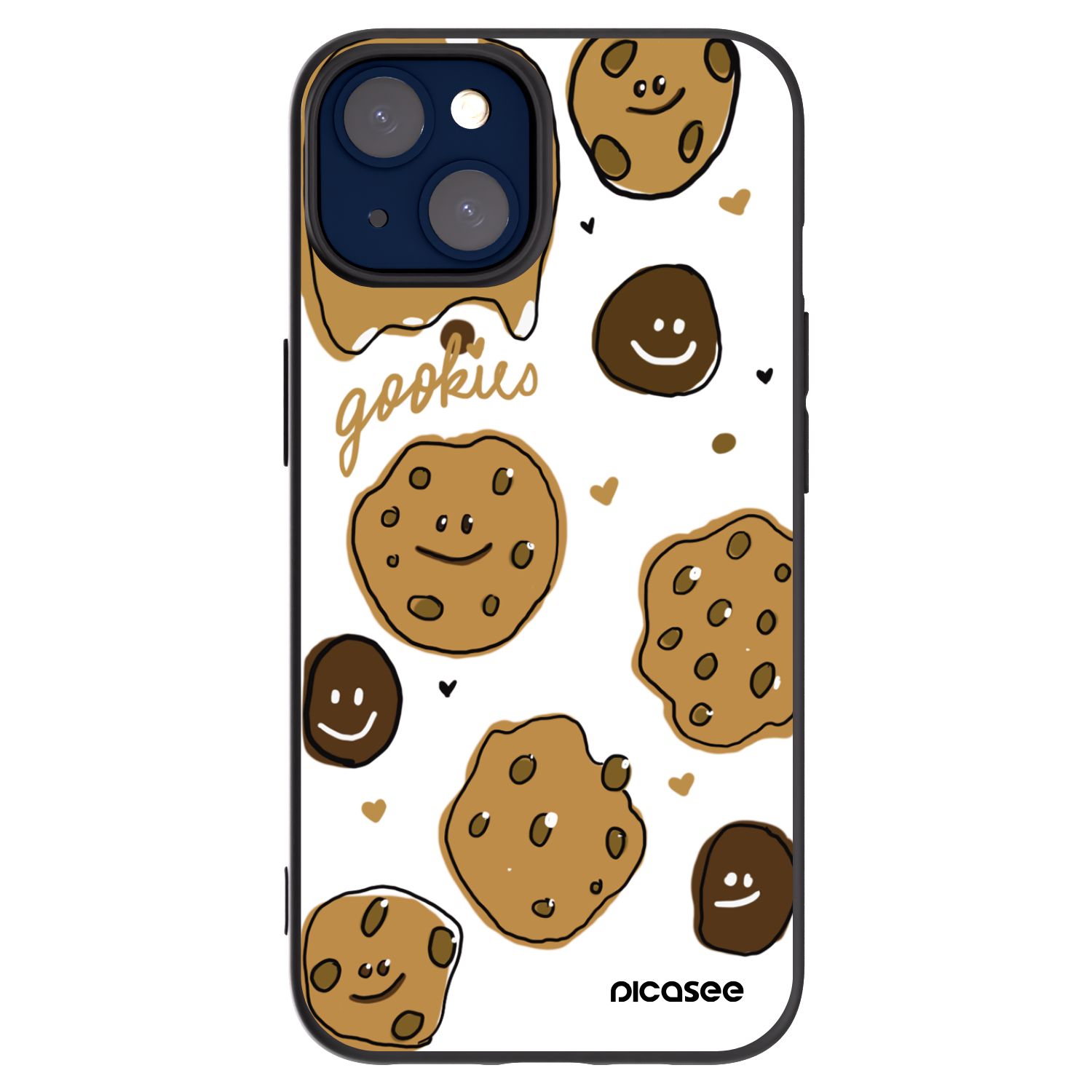 Picasee husă neagră din silicon pentru Apple iPhone 14 - Gookies