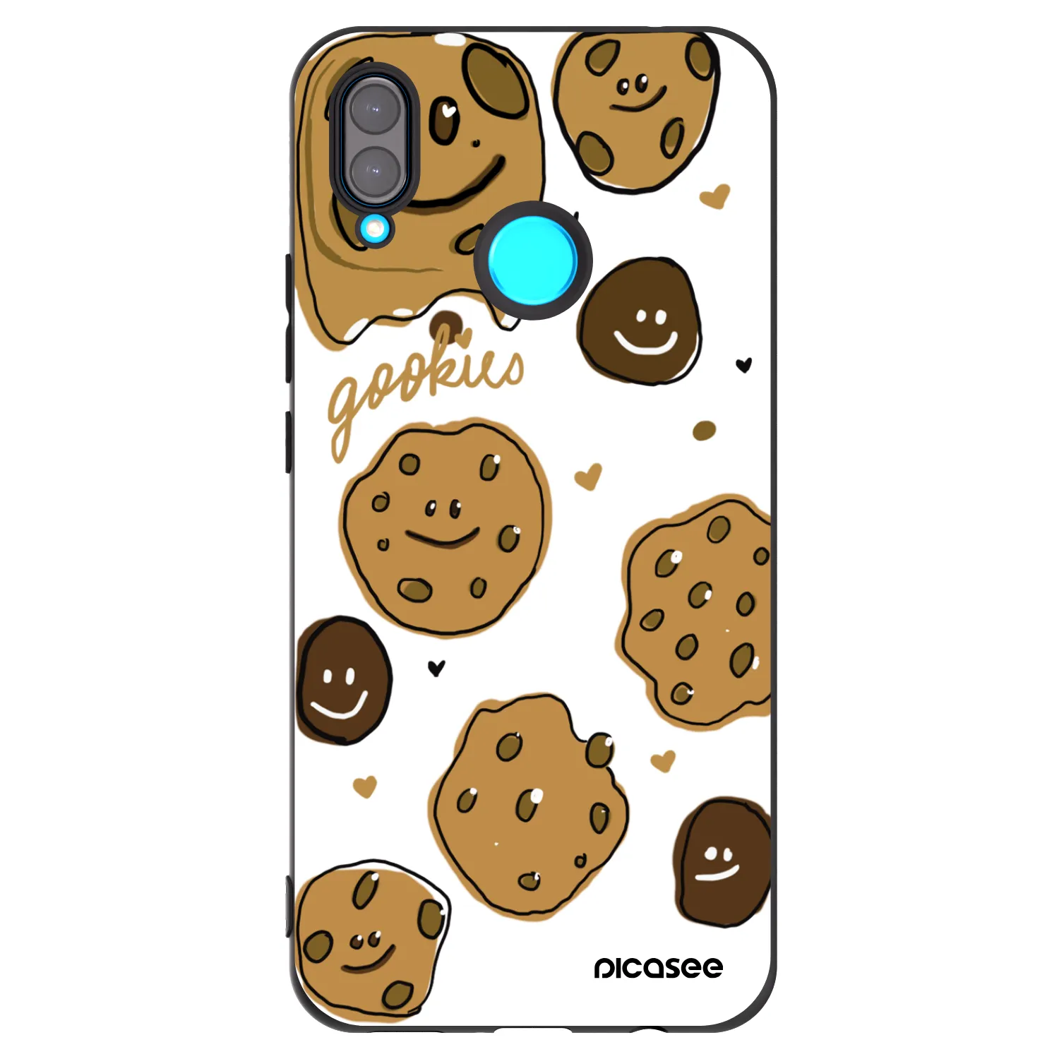 Picasee husă neagră din silicon pentru Huawei Nova 3i - Gookies