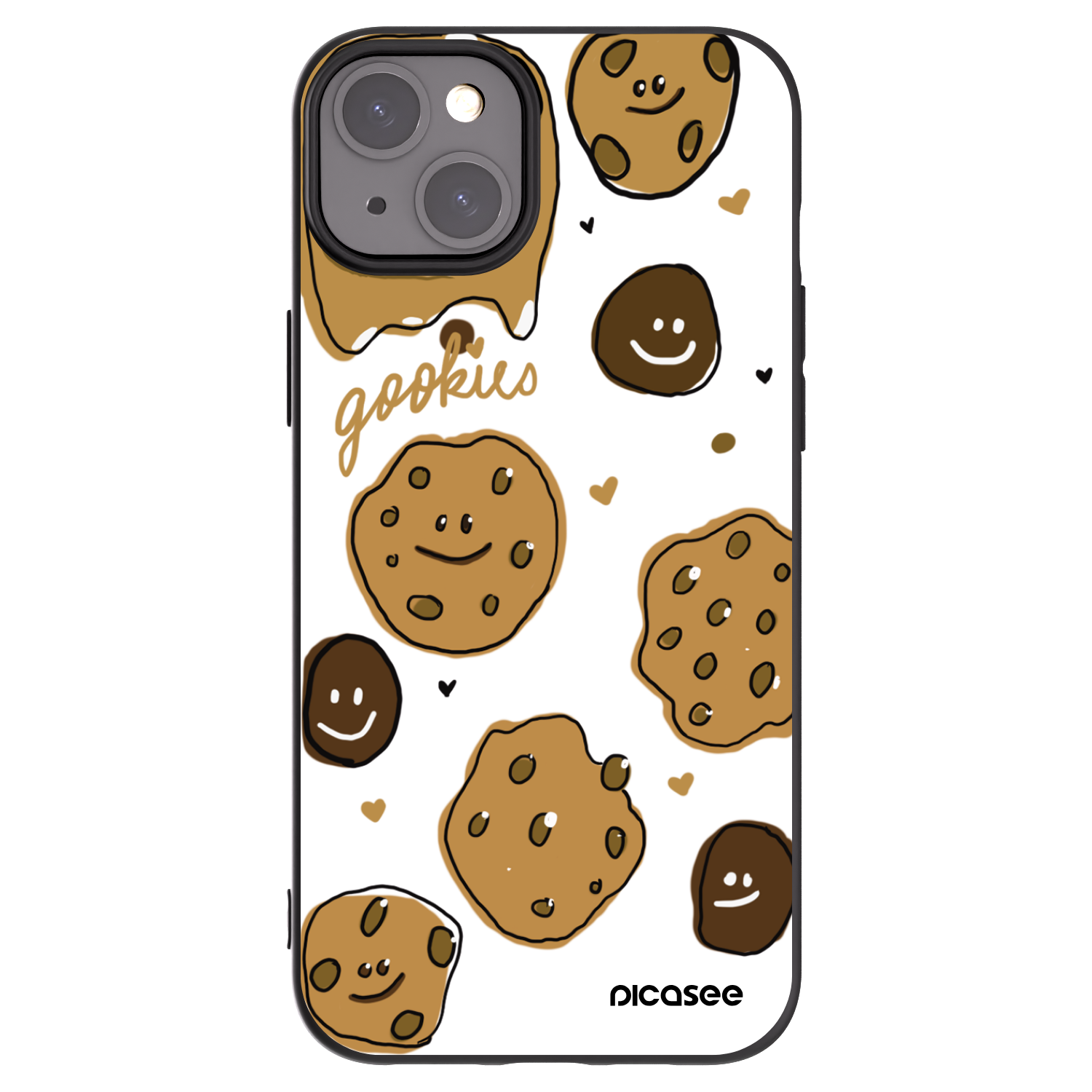 Picasee husă neagră din silicon pentru Apple iPhone 15 Plus - Gookies