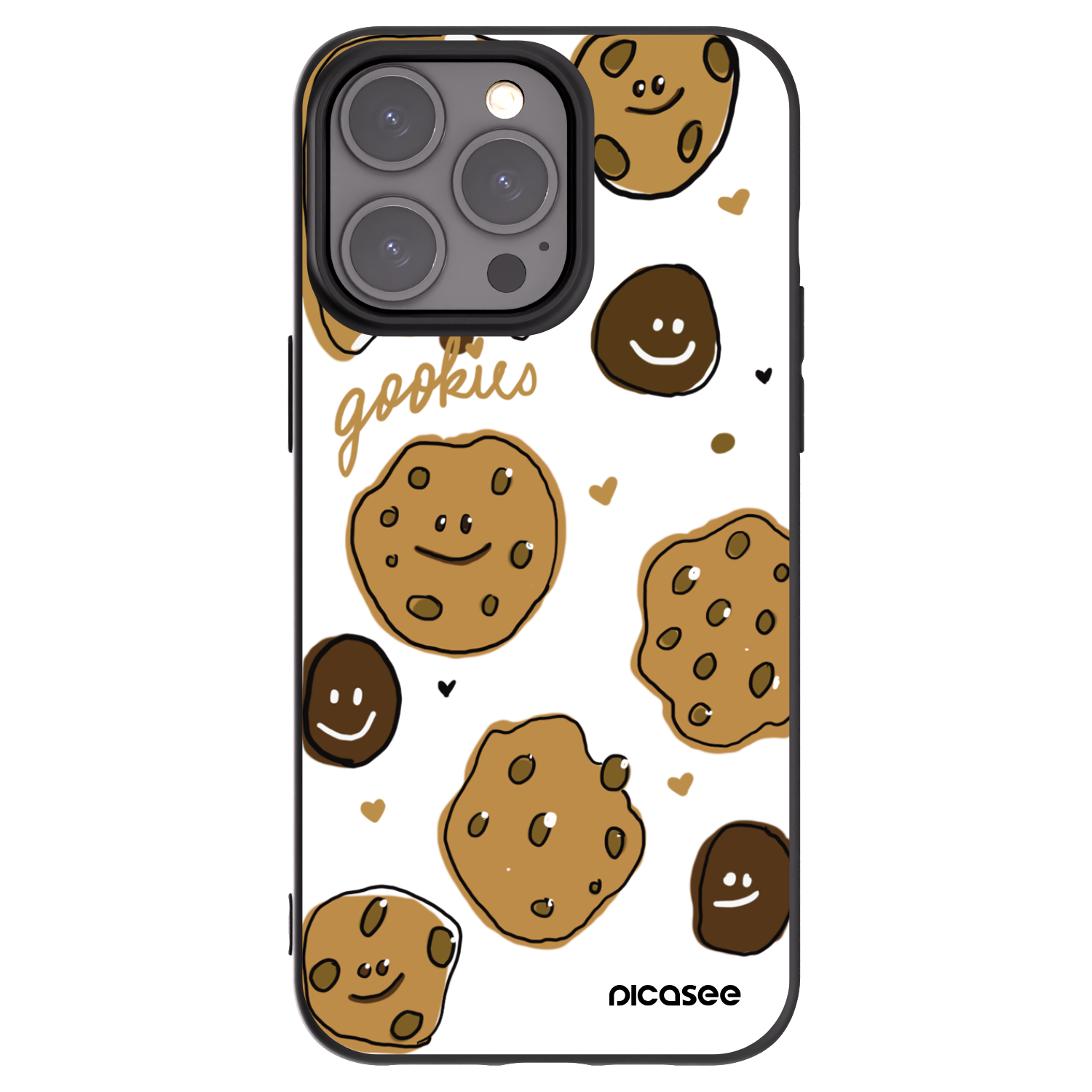 Picasee husă neagră din silicon pentru Apple iPhone 15 Pro Max - Gookies