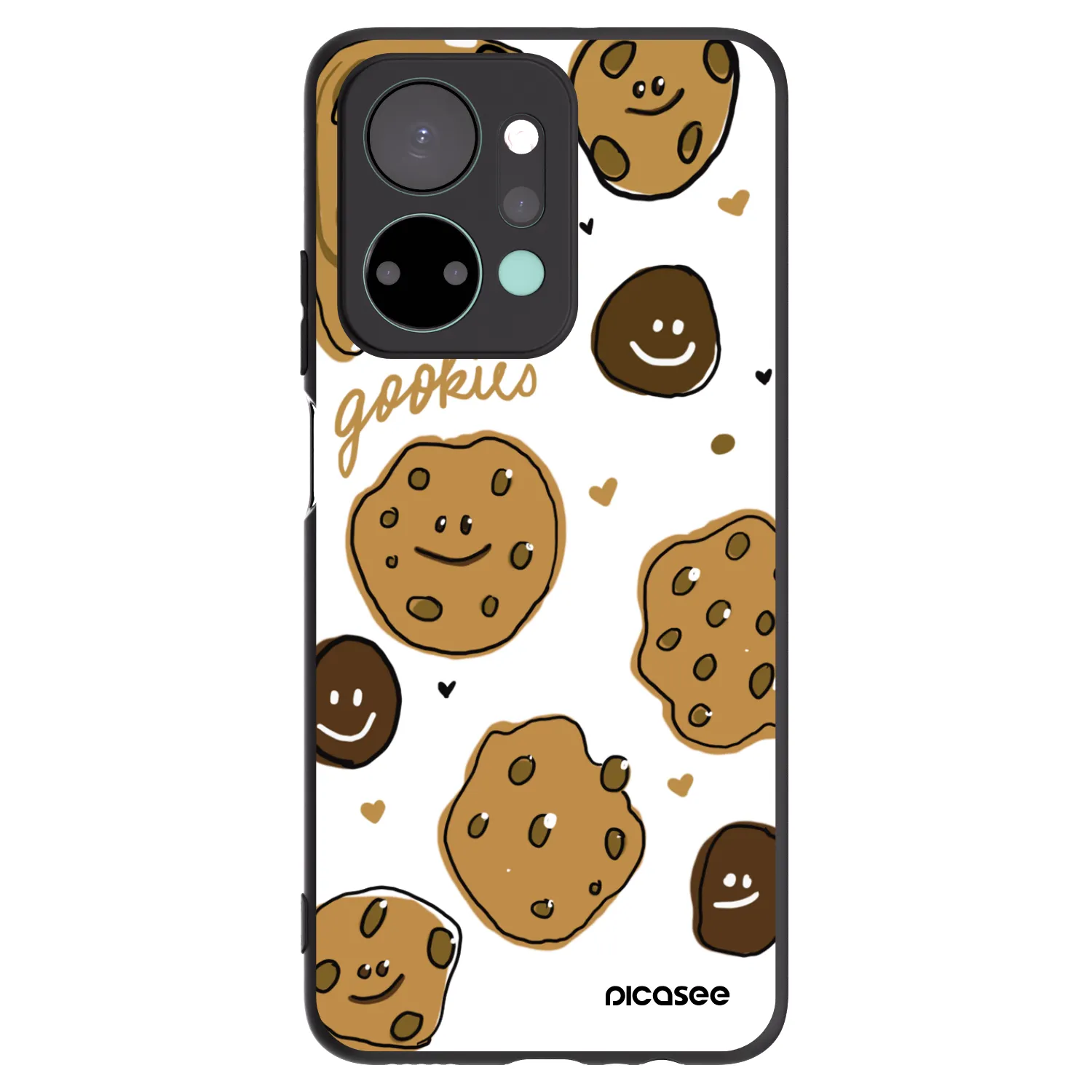 Picasee husă neagră din silicon pentru Honor X7a - Gookies
