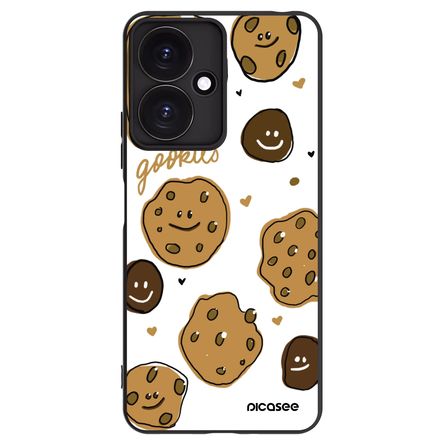 Picasee husă neagră din silicon pentru Xiaomi Redmi 13C 5G - Gookies