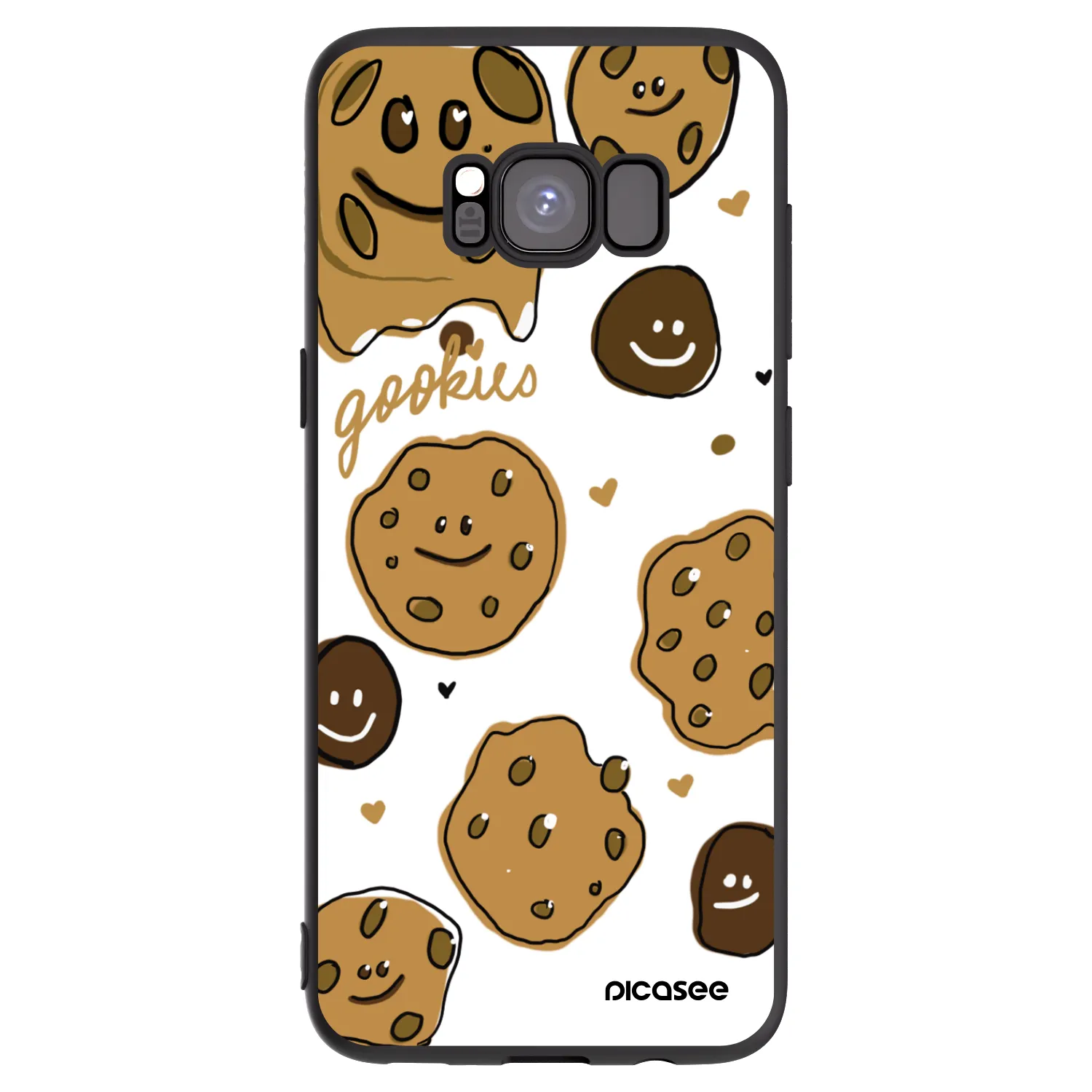 Picasee husă neagră din silicon pentru Samsung Galaxy S8 G950F - Gookies