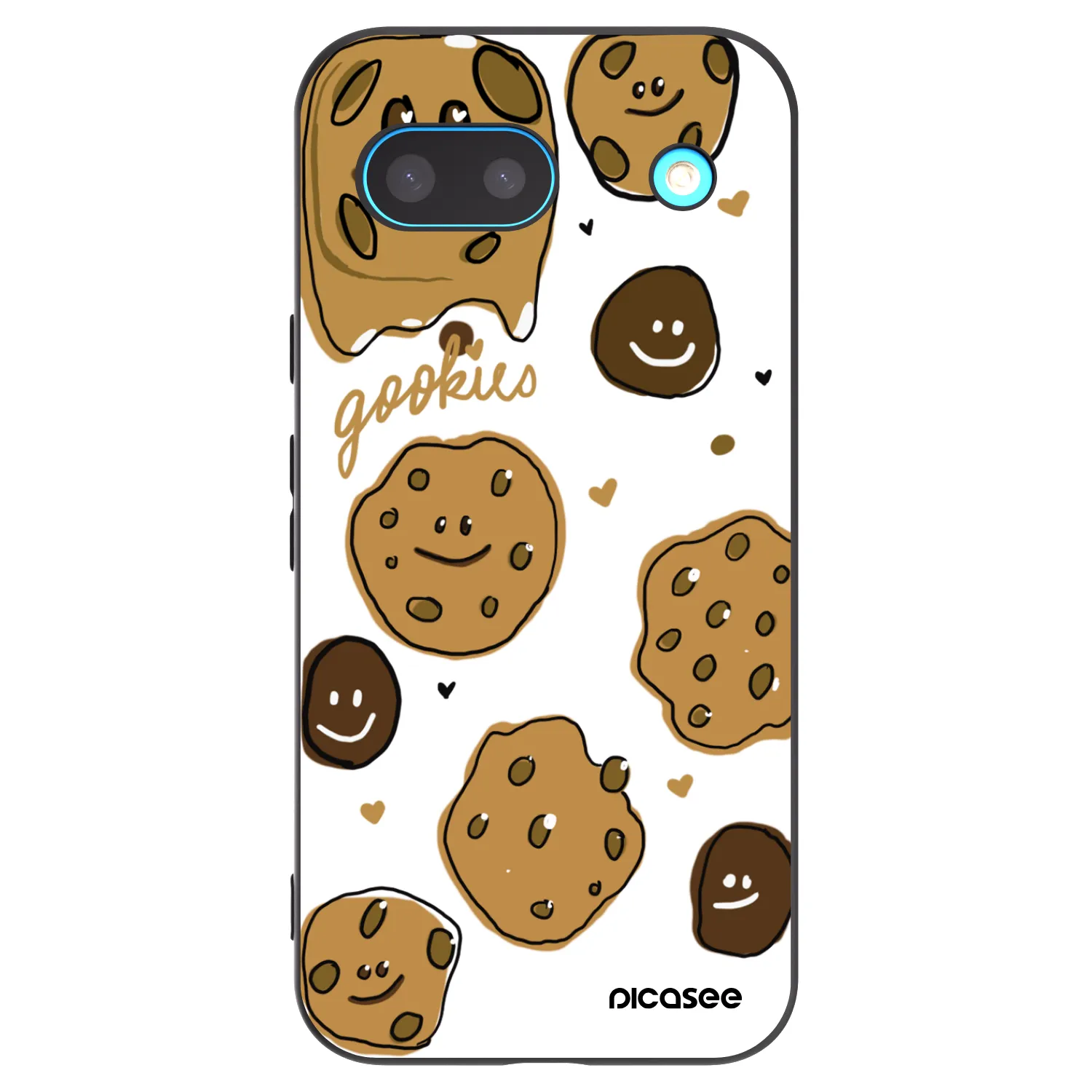 Picasee husă neagră din silicon pentru Google Pixel 8a - Gookies