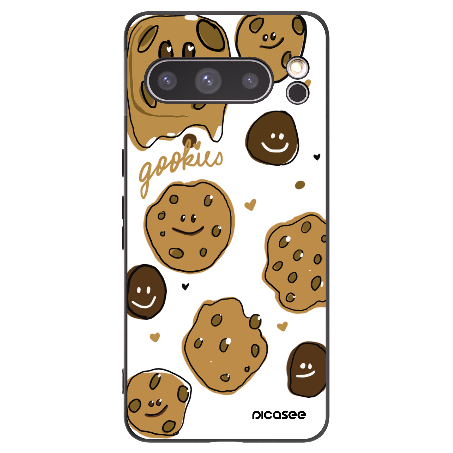 Picasee husă neagră din silicon pentru Google Pixel 8 Pro - Gookies