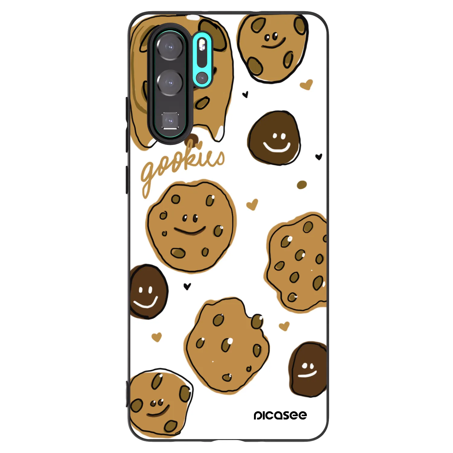 Picasee husă neagră din silicon pentru Huawei P30 Pro - Gookies