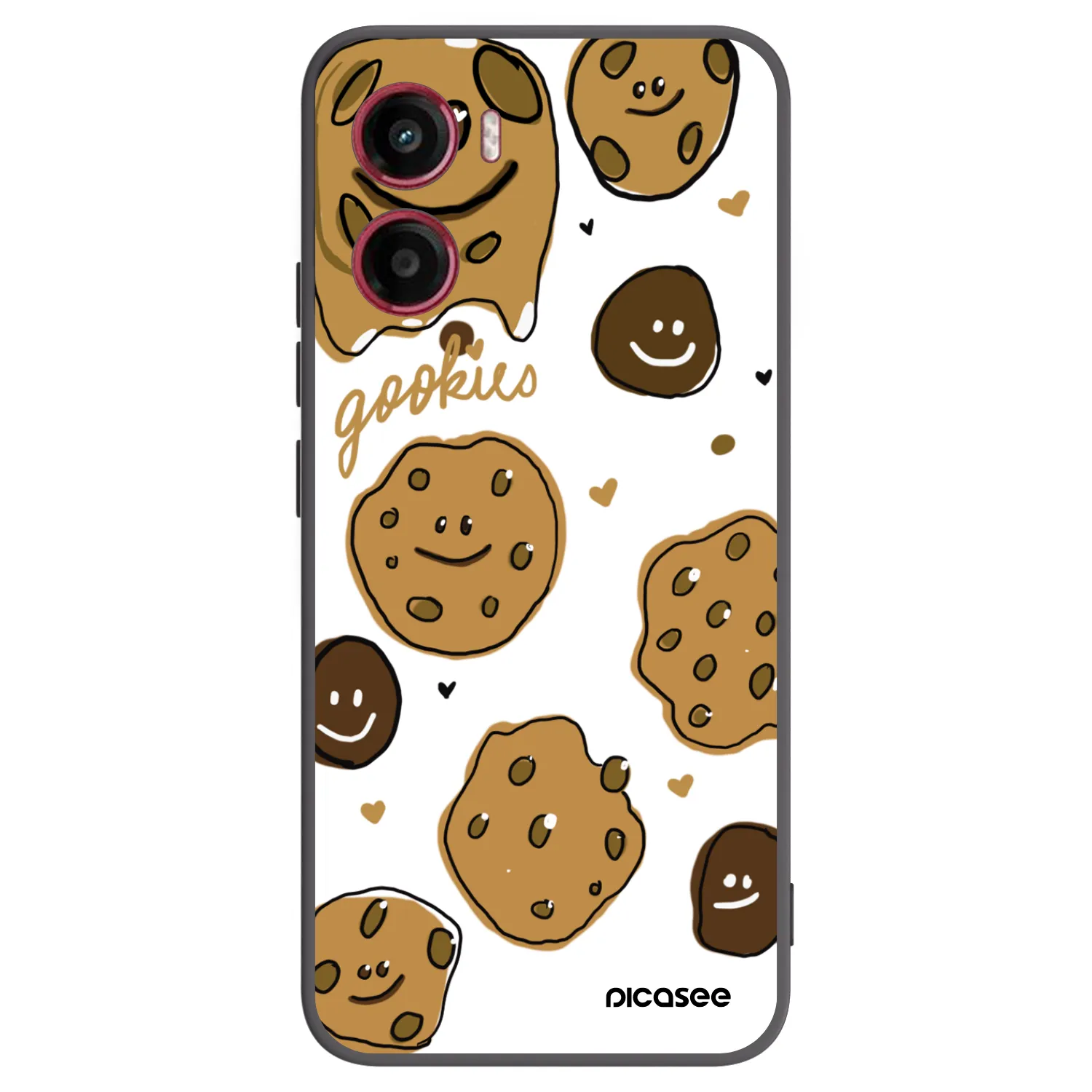 Picasee husă neagră din silicon pentru Motorola Moto G05 - Gookies