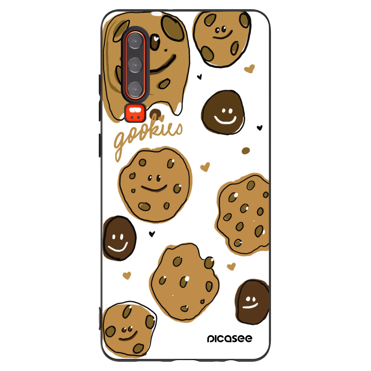 Picasee husă neagră din silicon pentru Huawei P30 - Gookies