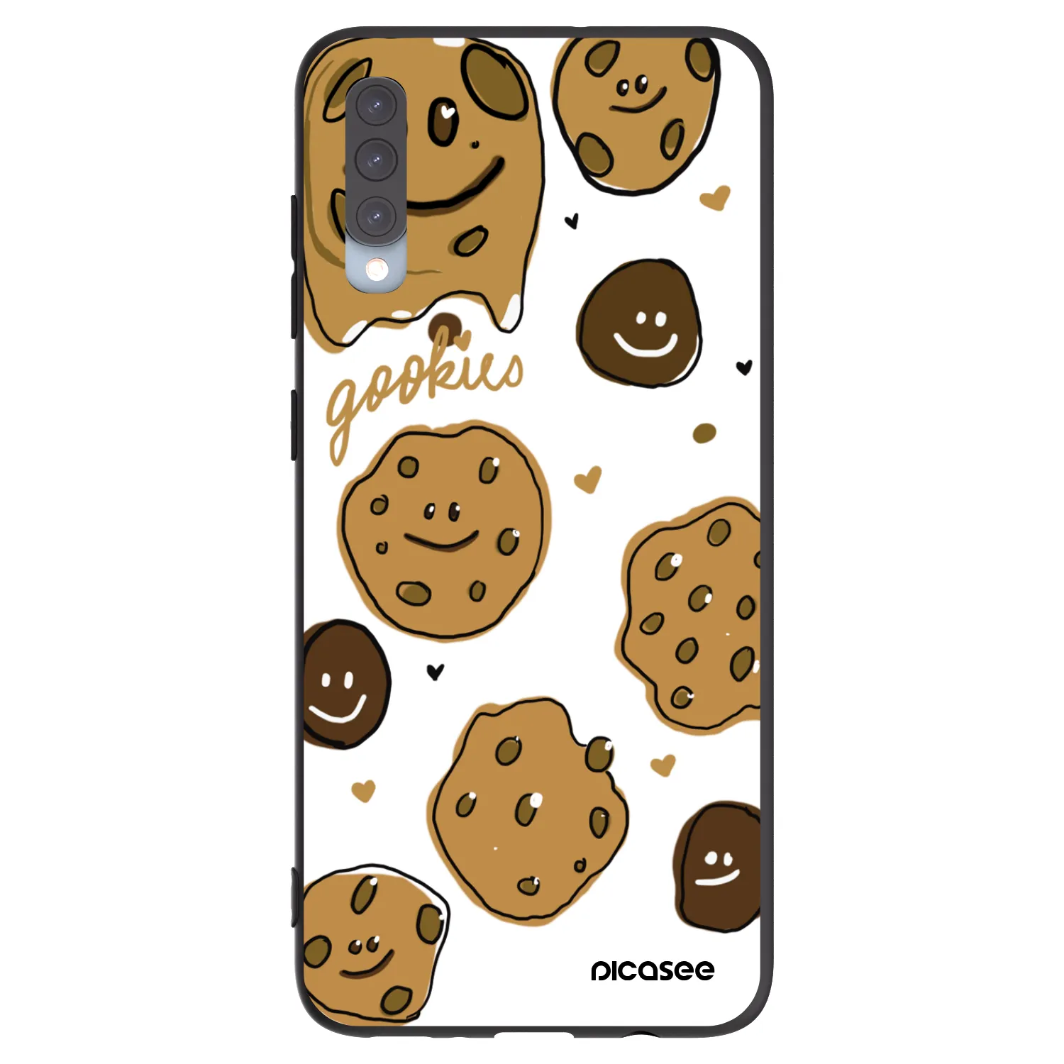 Picasee husă neagră din silicon pentru Samsung Galaxy A70 A705F - Gookies