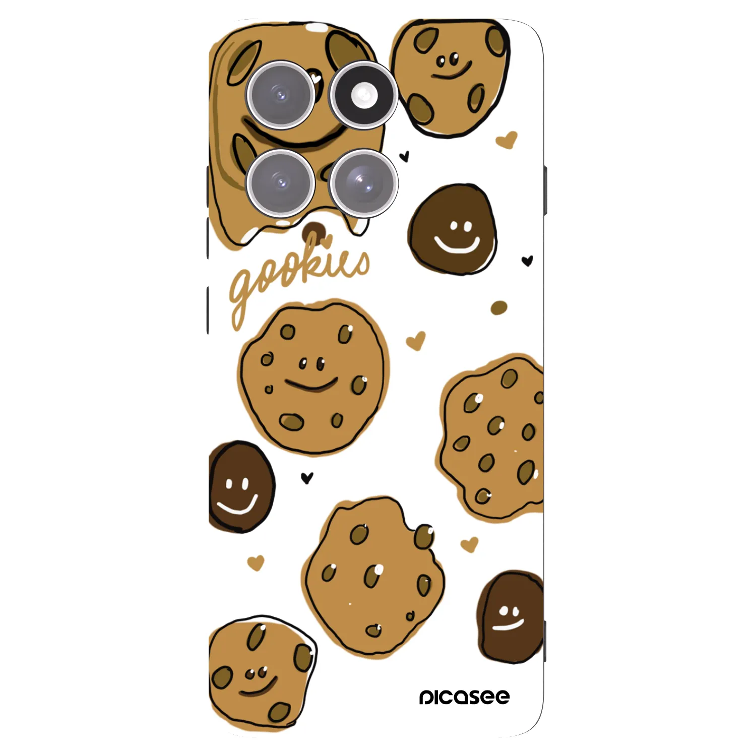 Picasee husă neagră din silicon pentru Motorola Edge 60 Pro - Gookies