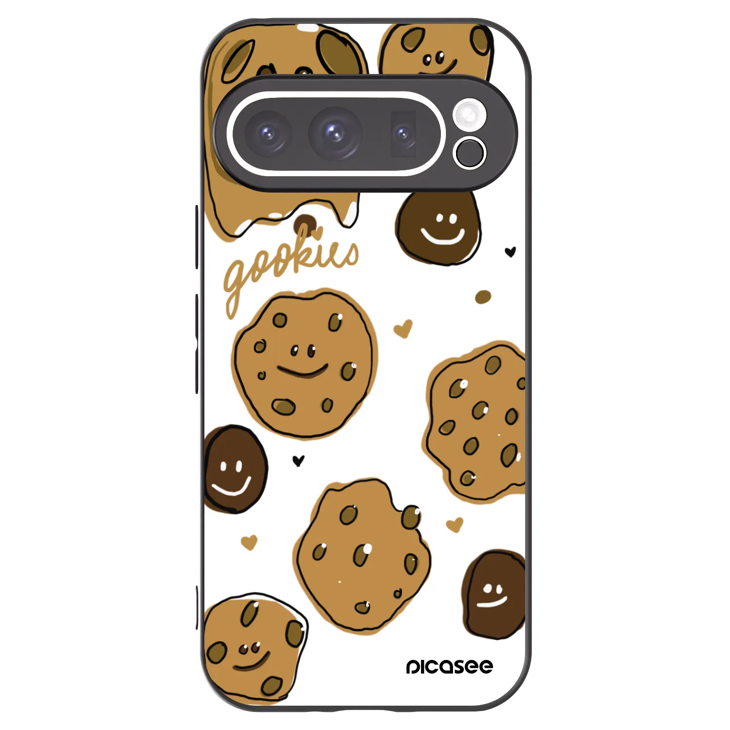 Picasee husă neagră din silicon pentru Google Pixel 9 Pro XL - Gookies
