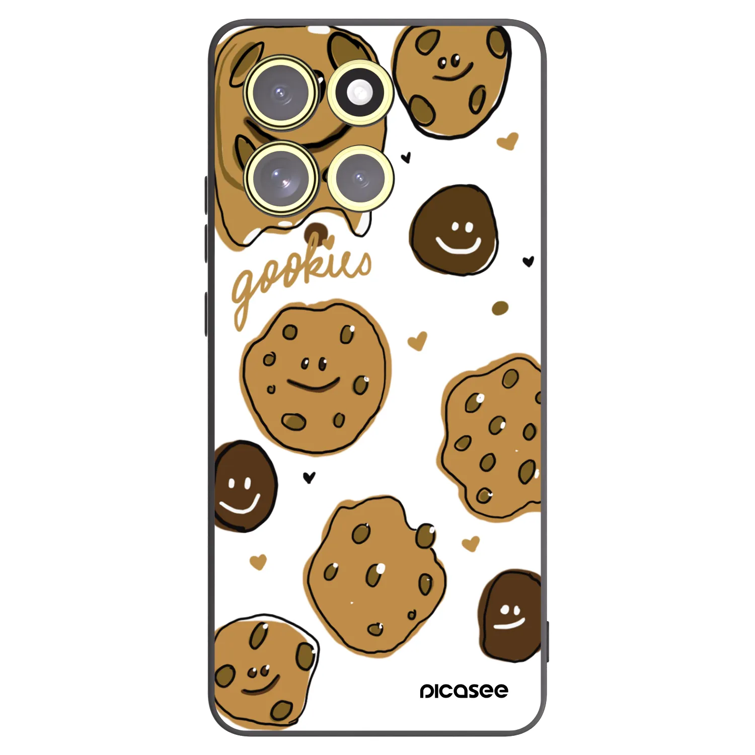 Picasee husă neagră din silicon pentru Motorola Moto G86 5G - Gookies