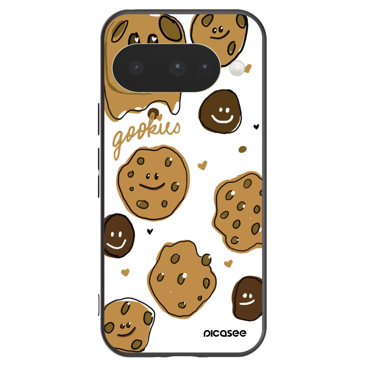 Picasee husă neagră din silicon pentru Google Pixel 10 - Gookies