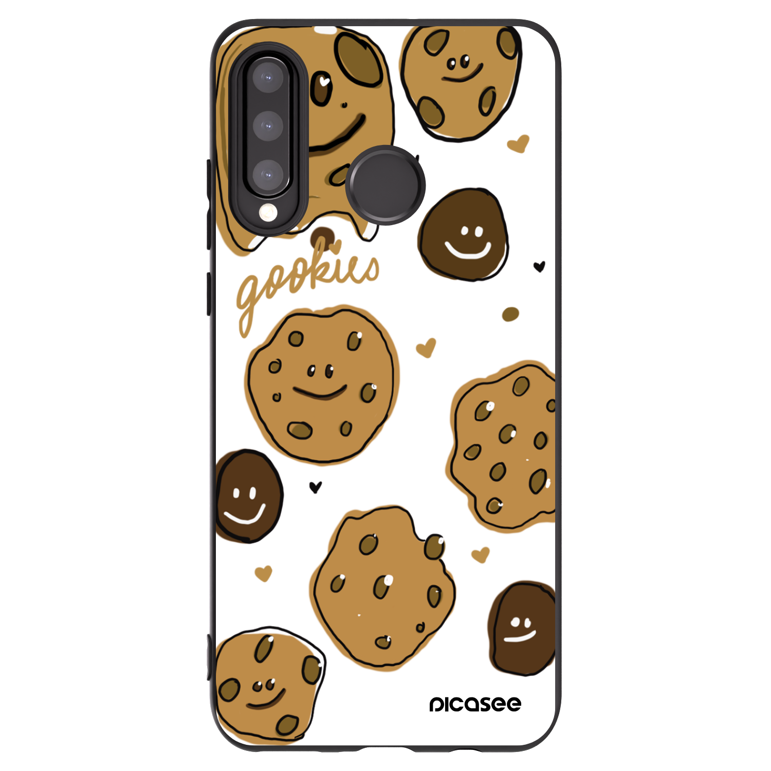 Picasee husă neagră din silicon pentru Huawei P30 Lite - Gookies