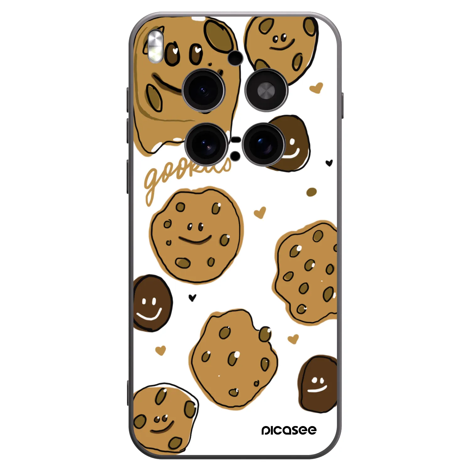 Picasee husă neagră din silicon pentru Vivo X300 Pro - Gookies