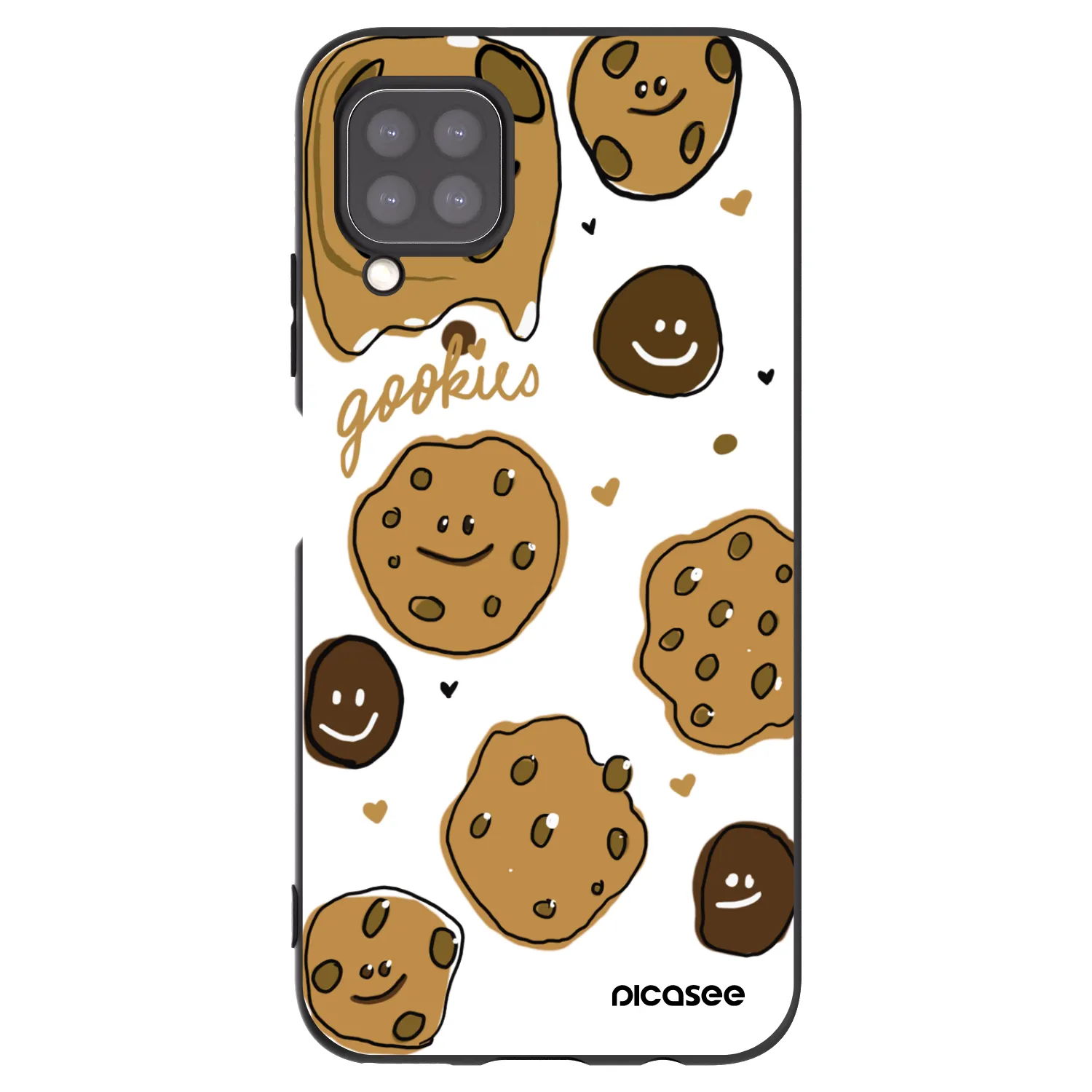 Picasee husă neagră din silicon pentru Huawei P40 Lite - Gookies