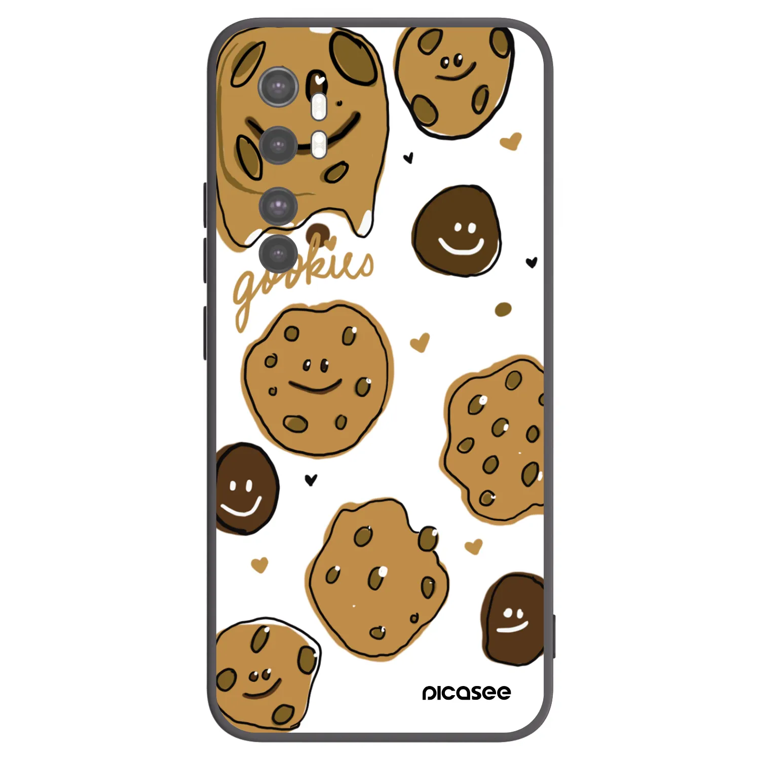 Picasee husă neagră din silicon pentru Xiaomi Mi Note 10 Lite - Gookies