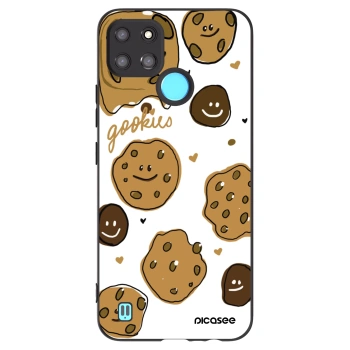 Picasee husă neagră din silicon pentru Realme C21Y - Gookies