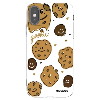 Picasee husă transparentă din silicon pentru Apple iPhone X/XS - Gookies